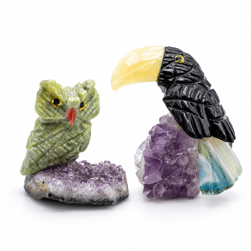Pájaros min (búho y tucán) Pájaros min (búho y tucán)