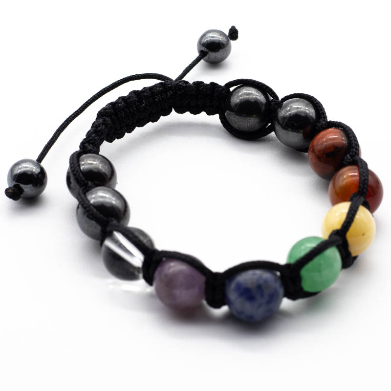 Pulsera de los 7 Chakras Macramé (8mm)