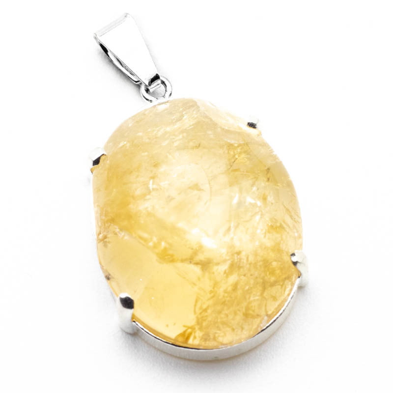 Colgante  de Cuarzo Citrino en forma Ovalada