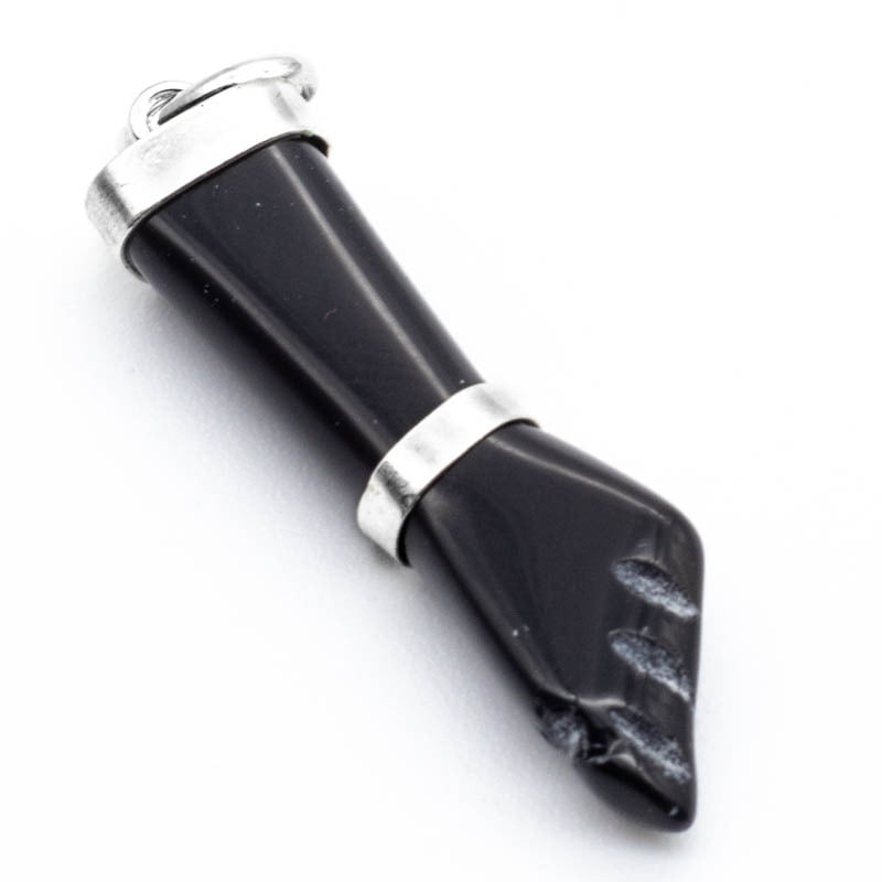Colgante Puño de Protección en Obsidiana Negra con Plata de Ley 950