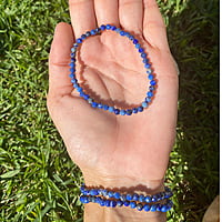 Pulsera de Lapislázuli (4mm facetada) Pulsera de Lapislázuli (4mm facetada)