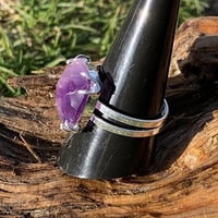 Anillo Facetado en Amatista