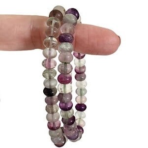 Pulsera de Fluorita (8 x 5 mm ) Pulsera de Fluorita (8 x 5 mm )