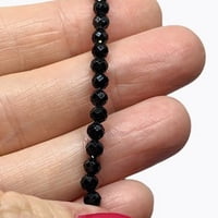 Pulsera de Turmalina Negra(4mm) Pulsera de Turmalina Negra(4mm)