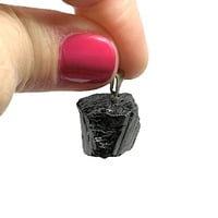 Colgante de Turmalina Negra en bruto (17x15mm)