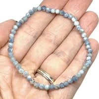 Pulsera de Agua Marina (3,5mm facetada) Pulsera de Agua Marina (3,5mm facetada)