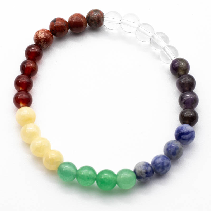 Pulsera con los 7 Chakras (6mm)