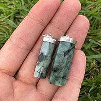 Colgante de Raíz de Esmeralda en Plata de ley 950
