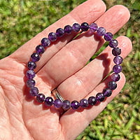 Pulsera de Amatista  (6mm facetada)