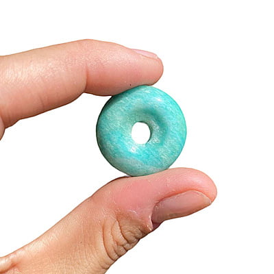 Colgante de Amazonita con forma de donut