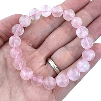 Pulsera de Cuarzo Rosa (10mm) Pulsera de Cuarzo Rosa (10mm)