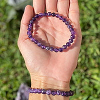 Pulsera de Amatista  (6mm facetada)