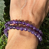 Pulsera de Amatista  (6mm facetada)