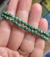 Pulsera de Malaquita (4/5 mm facetada)
