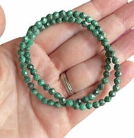 Pulsera de Malaquita (4/5 mm facetada)