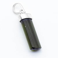 Colgante de Turmalina Verde en plata 950