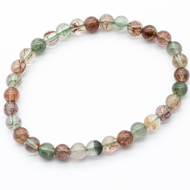 Pulsera de Cuarzo Rutilado (6mm)