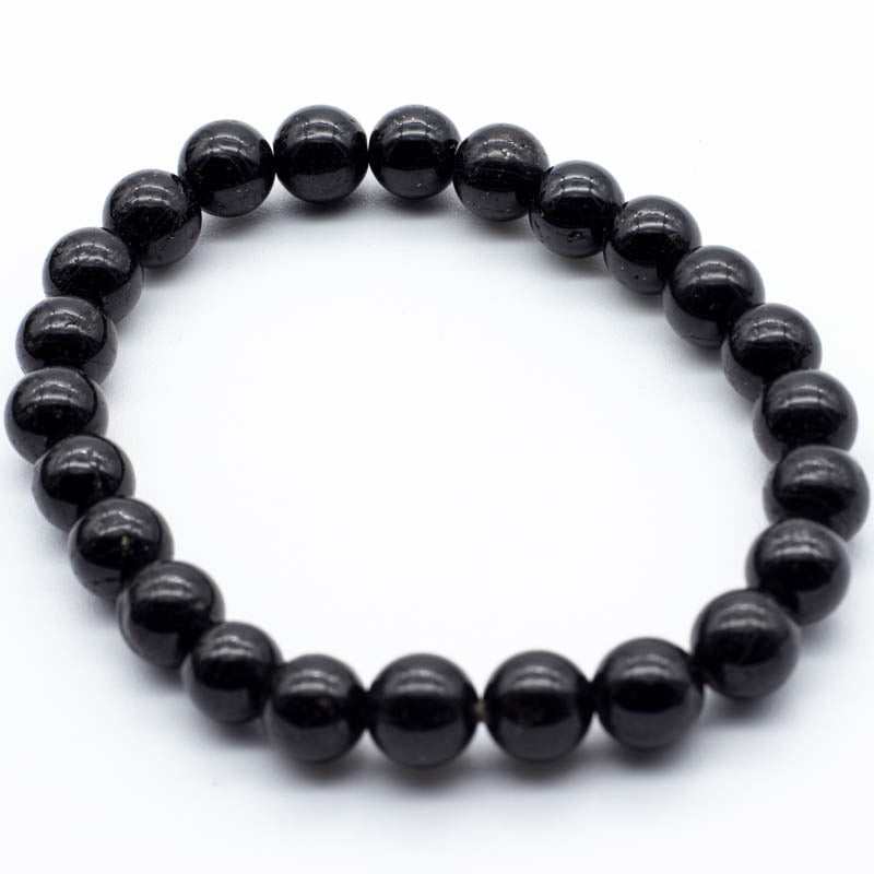 Pulsera de Turmalina Negra (8mm)