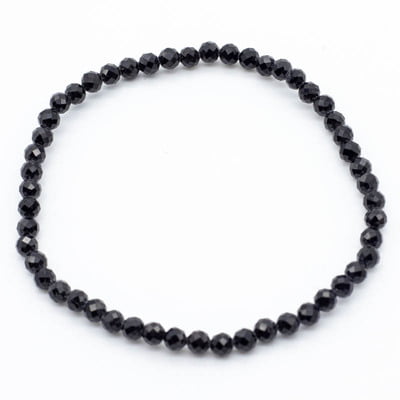 Pulsera de Turmalina Negra(4mm)