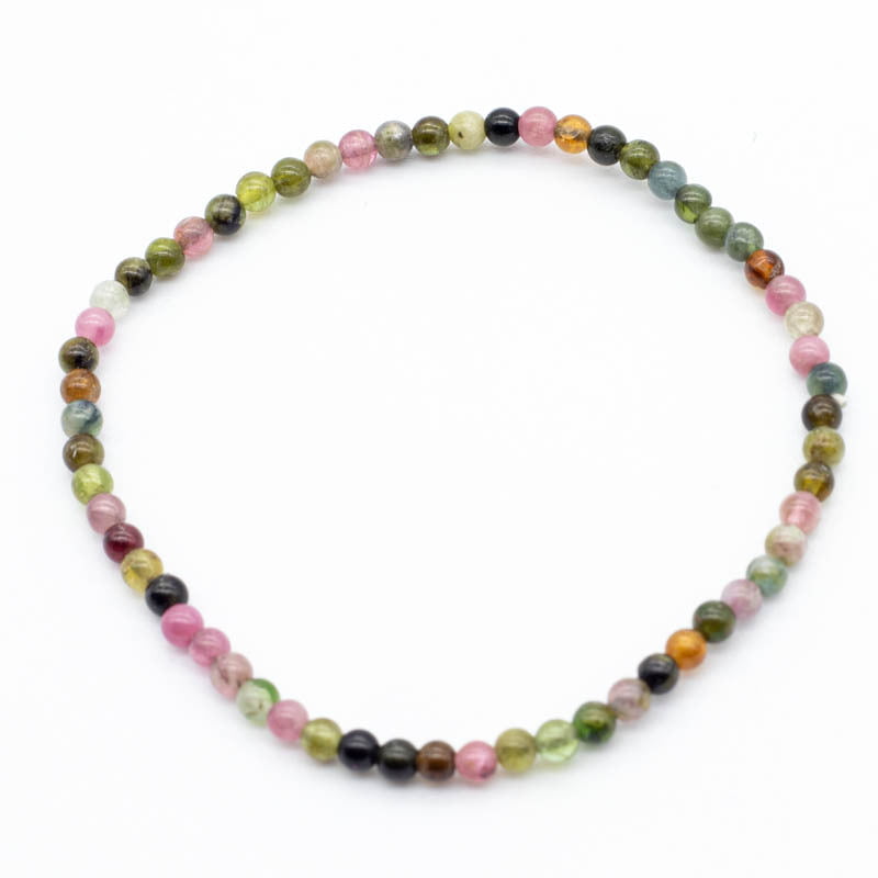 Pulsera de Turmalina Multicolor (3mm)