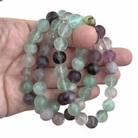 Pulsera de Fluorita (bola lisa 10 mm)