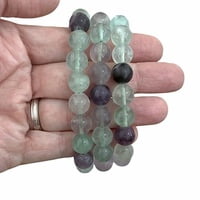 Pulsera de Fluorita (bola lisa 10 mm)