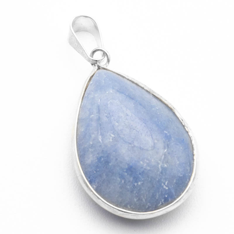Colgante de Cuarzo Azul en forma de gota