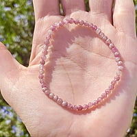 Pulsera de Turmalina Rosa (4mm) Pulsera de Turmalina Rosa (4mm)